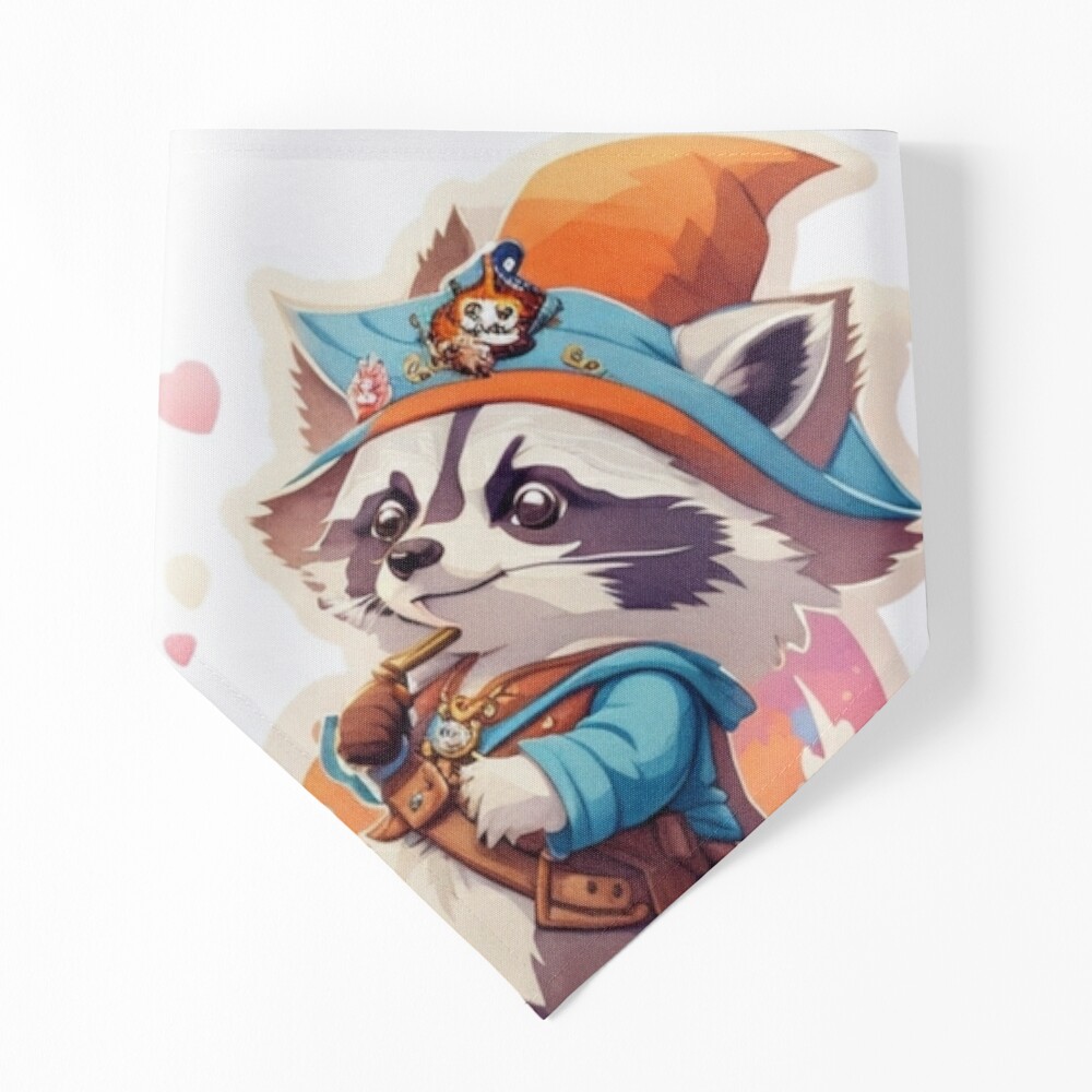 Fantasy Raccoon Wizard on an Adventure