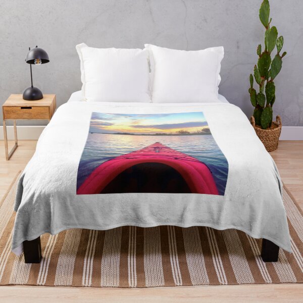 Item preview, Red Kayak on the Water During the Sunrise designed and sold by LovingSunnyDays.