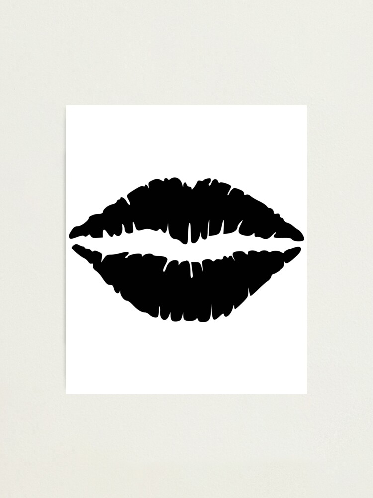 Schwarze Lippen Fotodruck Von Pinelemon Redbubble