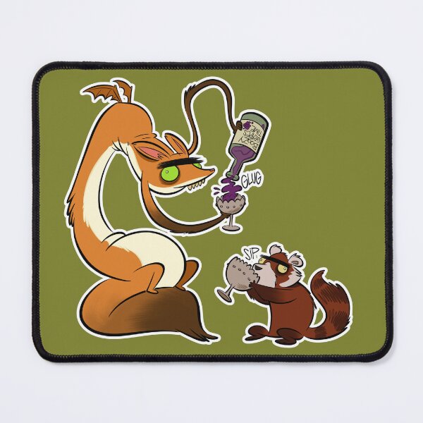 Item preview, Boozy Grapes Time with Fox Dragon and Red Panda designed and sold by westinchurch.
