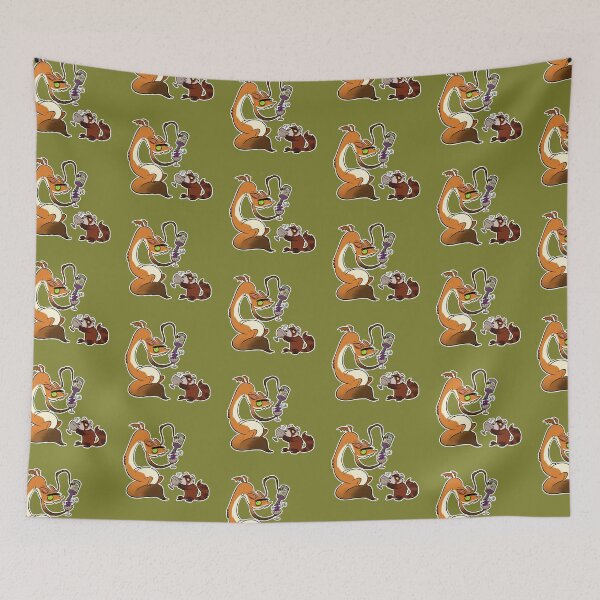Item preview, Boozy Grapes Time with Fox Dragon and Red Panda designed and sold by westinchurch.