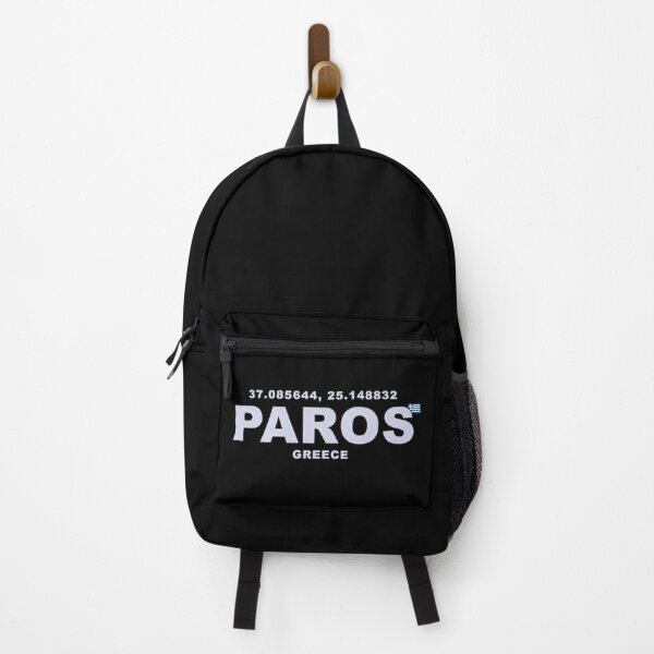 Item preview, Paros Greece with Coordinates and Small Flag designed and sold by Gevover.