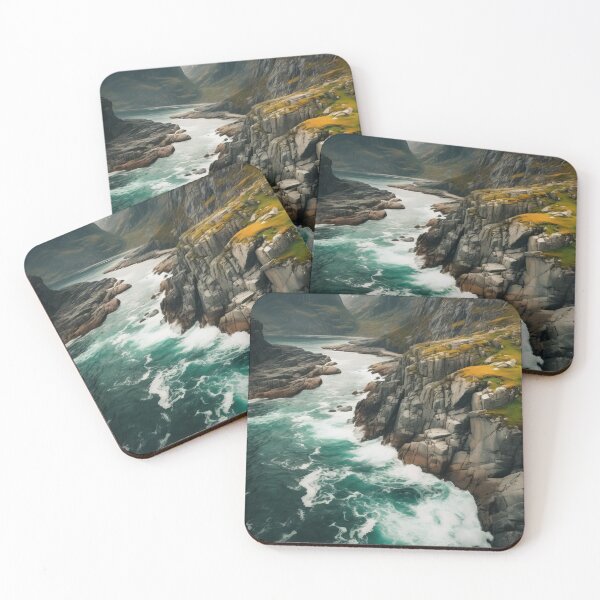 Item preview, Spectacular Nordic Cliffs - Dynamic and Picturesque Coastal Scenery designed and sold by Piotrek0001.
