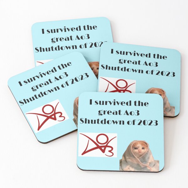 Item preview, I survived the great ao3 shut down of 2023 designed and sold by SourCandyShoppe.