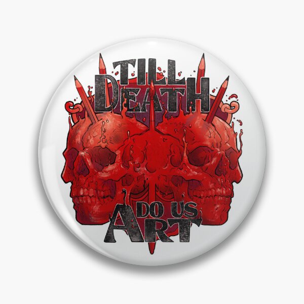 Artikelvorschau, Bis der Tod uns Kunst verschafft (auf Weiß) entworfen und verkauft von Powers Art.