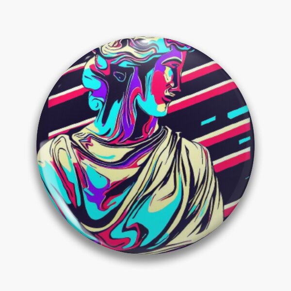 Item preview, Vibrant Colors Bring Life to Marble Statue Illustration designed and sold by FashionHomeCo.