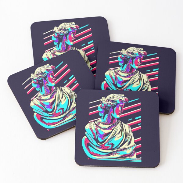 Item preview, Vibrant Colors Bring Life to Marble Statue Illustration designed and sold by FashionHomeCo.