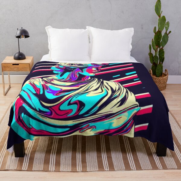 Item preview, Vibrant Colors Bring Life to Marble Statue Illustration designed and sold by FashionHomeCo.