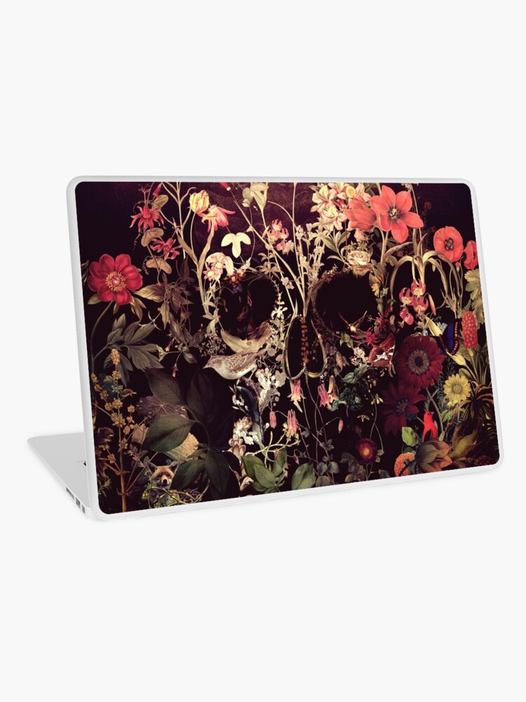 Laptop Skin, Bloom Skull designed and sold by Ali Gulec