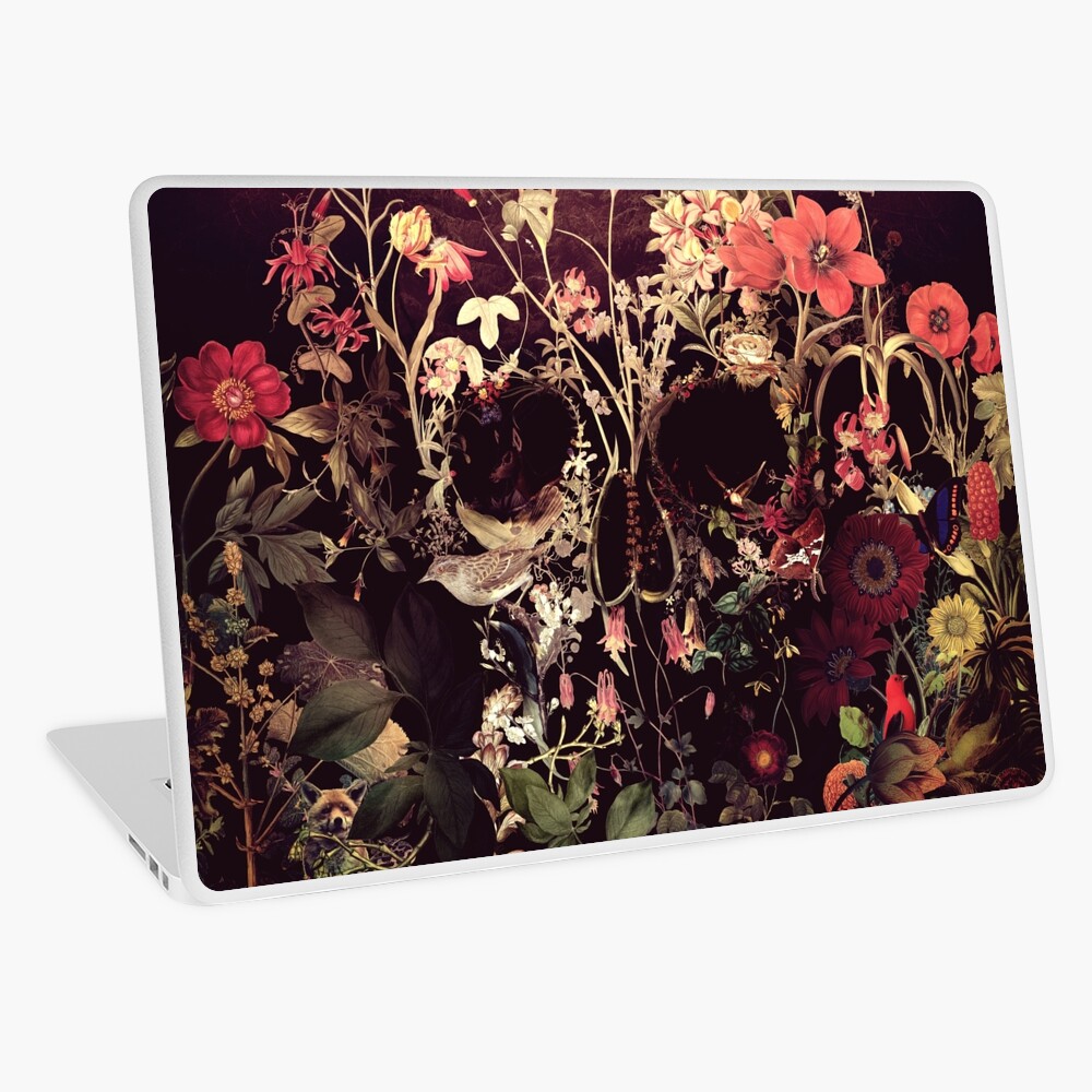 Bloom Skull Laptop Skin