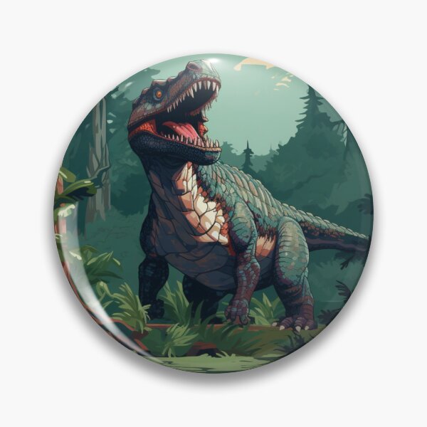 Item preview, Dinosaur in the Jungle Pixel Art  designed and sold by NaNaSpaceStore.