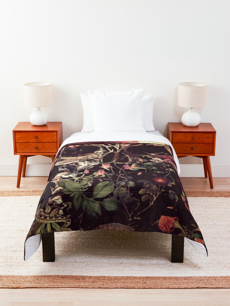 Alternate view of Bloom Skull Comforter