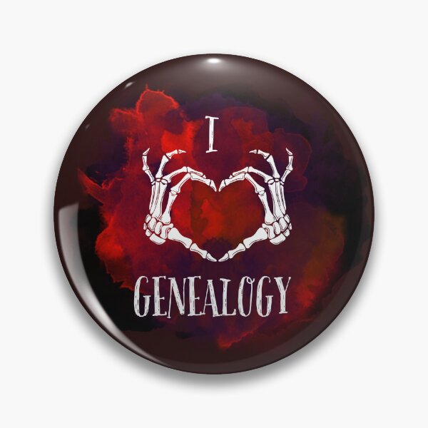 Item preview, I LOVE GENEALOGY, Simple symbolic sign designed and sold by Osobliwe.