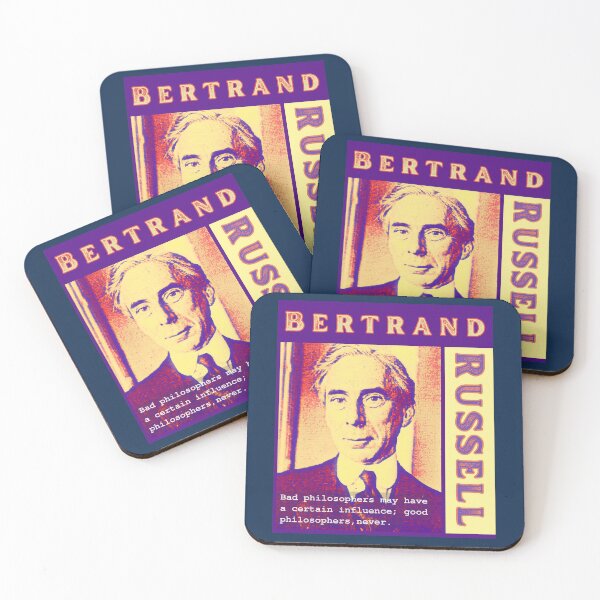 Item preview, Bertrand Russell quote: Bad philosophers may have a certain influence; designed and sold by artbleed.