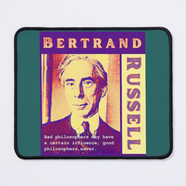 Item preview, Bertrand Russell quote: Bad philosophers may have a certain influence; designed and sold by artbleed.