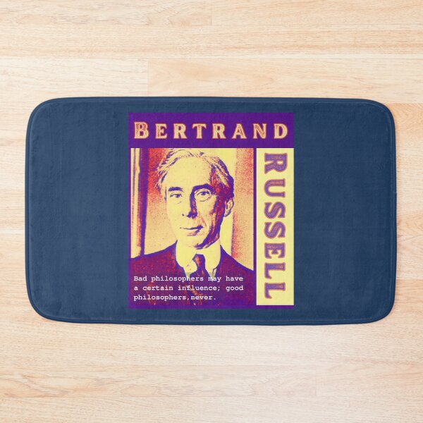 Item preview, Bertrand Russell quote: Bad philosophers may have a certain influence; designed and sold by artbleed.