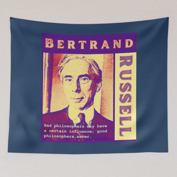 Item preview, Bertrand Russell quote: Bad philosophers may have a certain influence; designed and sold by artbleed.