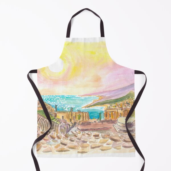 Item preview, Incredible view of Ancient Teatro Antico Taormina Sicily with View of Mount Etna designed and sold by artshop77.