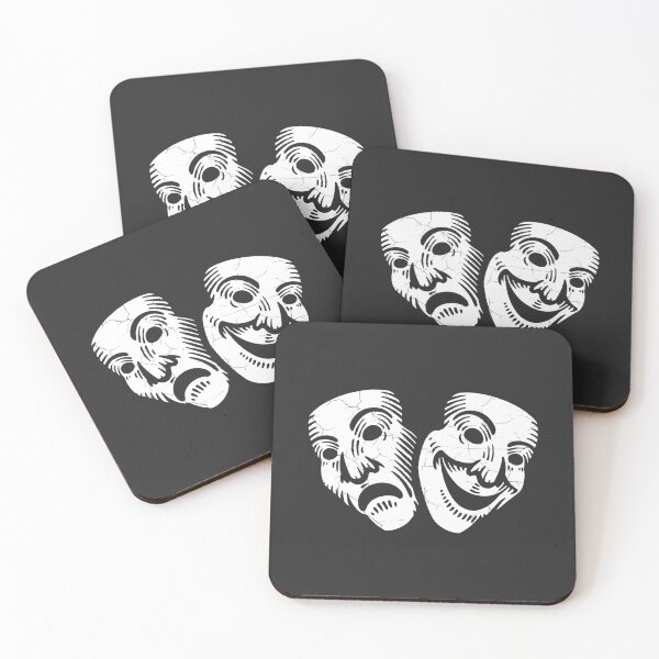 Artikelvorschau, Theatermasken für Komödie und Tragödie entworfen und verkauft von StefanAlfonso.