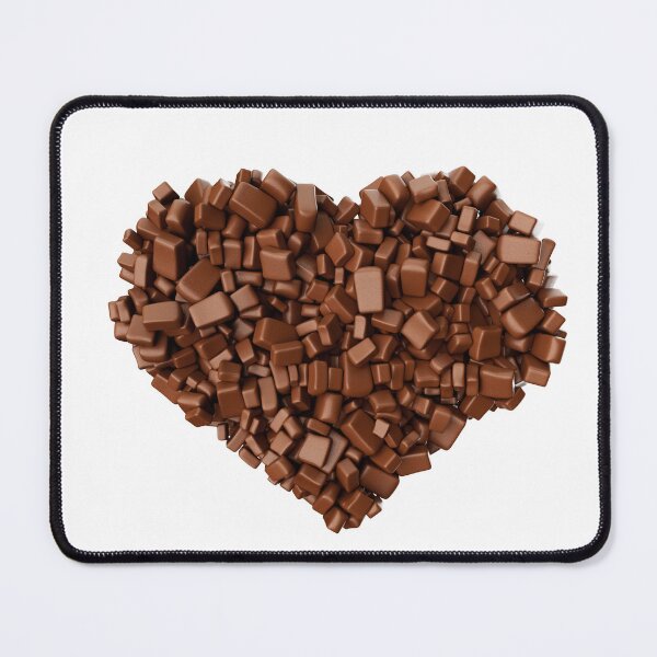 Item preview, Heart Shape made of chocolate Chunks  designed and sold by Hammadalikhn.