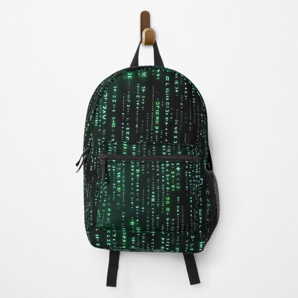 Item preview, Futuristic Green Letters & Symbols Cascading Pattern designed and sold by Sir Meow Meow.