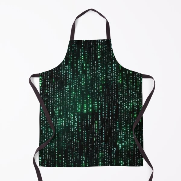 Item preview, Futuristic Green Letters & Symbols Cascading Pattern designed and sold by Sir Meow Meow.