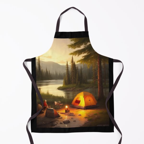 Item preview, campsite by the river designed and sold by EuropeanPrints.