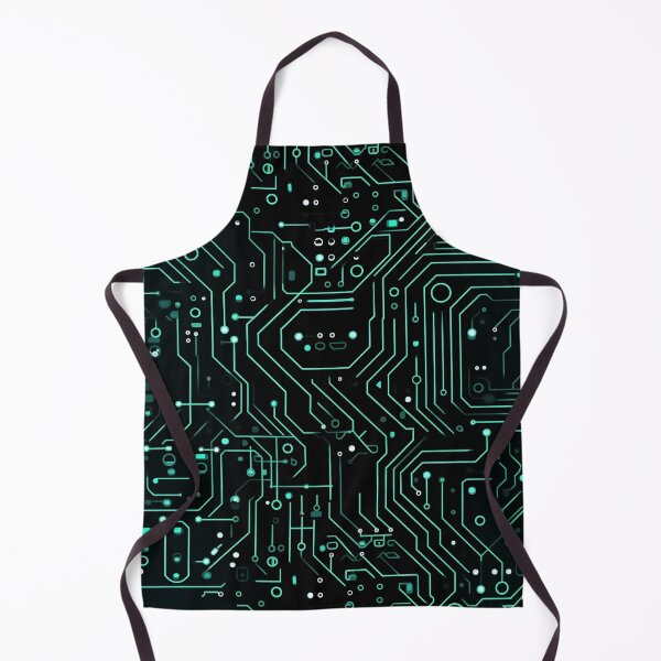 Item preview, Circuit Board Pattern (Green and Black) designed and sold by Sir Meow Meow.