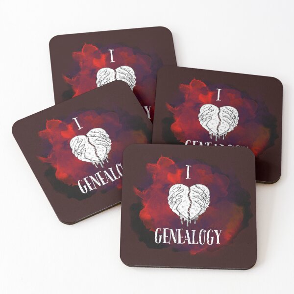 Item preview, I LOVE GENEALOGY, Simple symbolic sign designed and sold by Osobliwe.