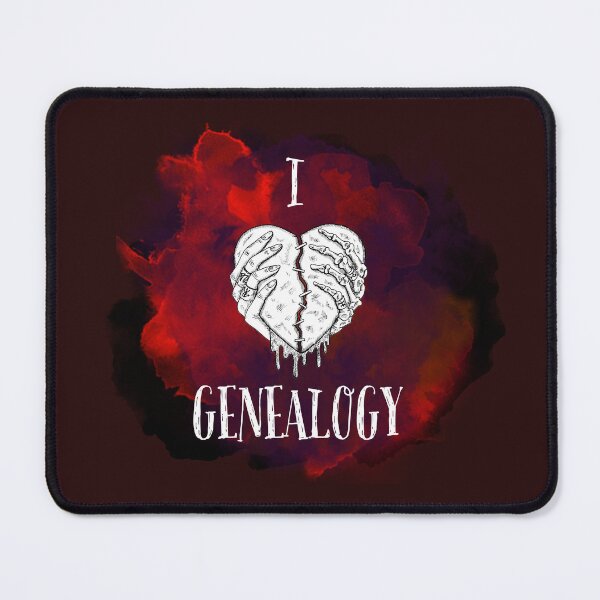Item preview, I LOVE GENEALOGY, Simple symbolic sign designed and sold by Osobliwe.