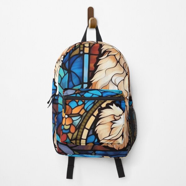 Item preview, Radiant Reflections: A Fluffy Canine in Stained Glass designed and sold by Brendon987.