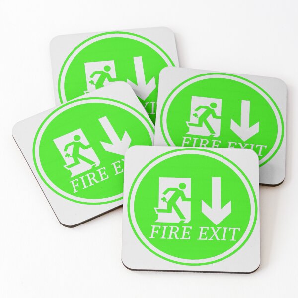 Item preview, Fire exit warning designed and sold by Tomasz1973.