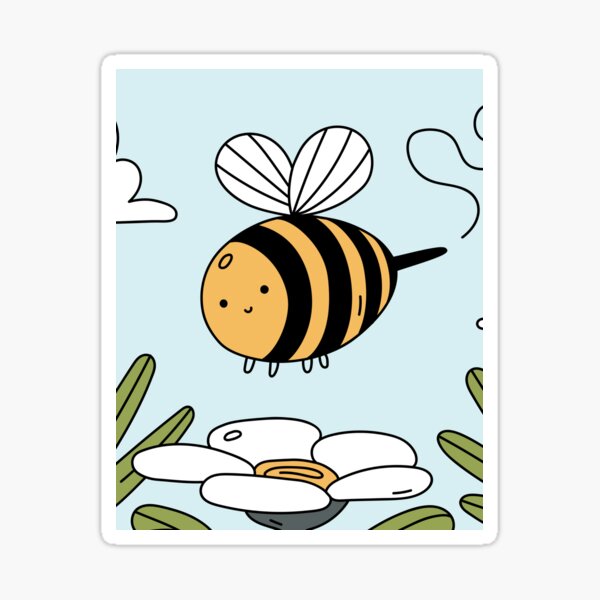 Cute Wholesome Bee Save the Bees Bumblebee' Sticker