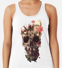 Bloom Skull Racerback Tank Top