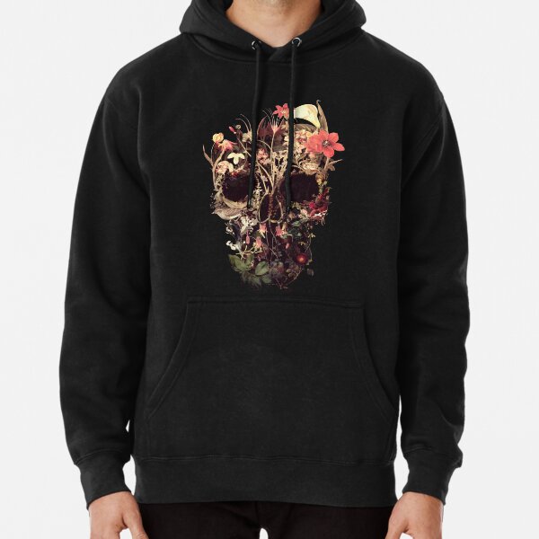 Bloom Skull Pullover Hoodie