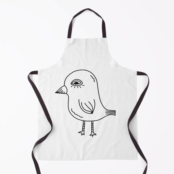 Item preview, Cute Creepy Bird Drawing Sticker designed and sold by Whimsical-xw.