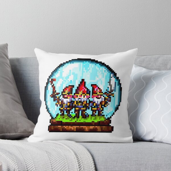 Item preview, Gnome warrios inside a glass globe pixel art designed and sold by PexelBoi.