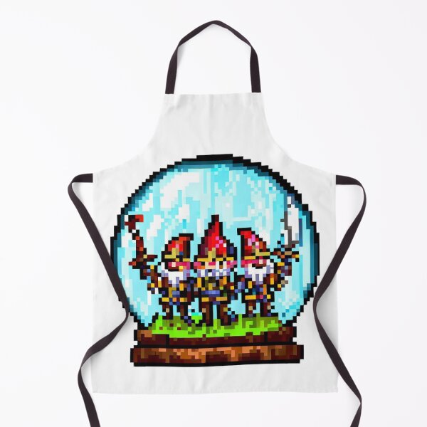Item preview, Gnome warrios inside a glass globe pixel art designed and sold by PexelBoi.