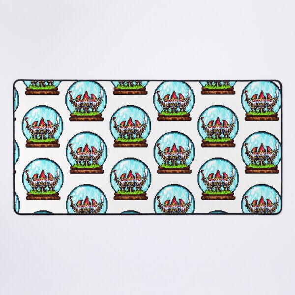 Item preview, Gnome warrios inside a glass globe pixel art designed and sold by PexelBoi.
