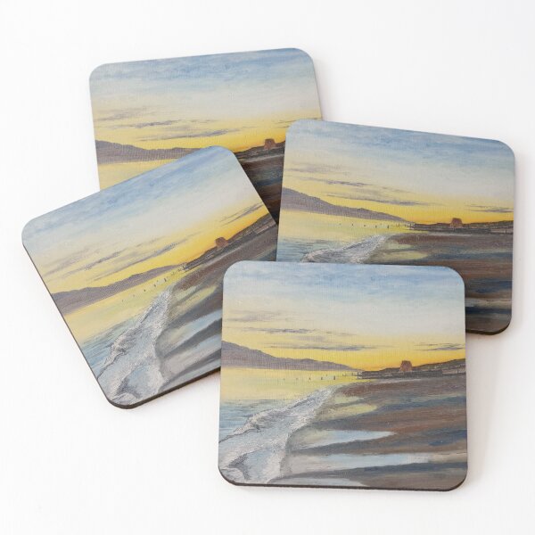 Item preview, Hythe beach sunset designed and sold by Justin Turney Art.