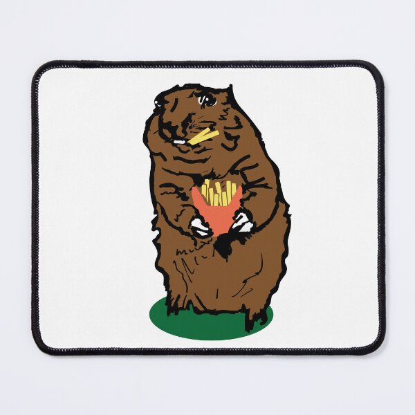 Item preview, Marmot with french fries designed and sold by Janinevsart.