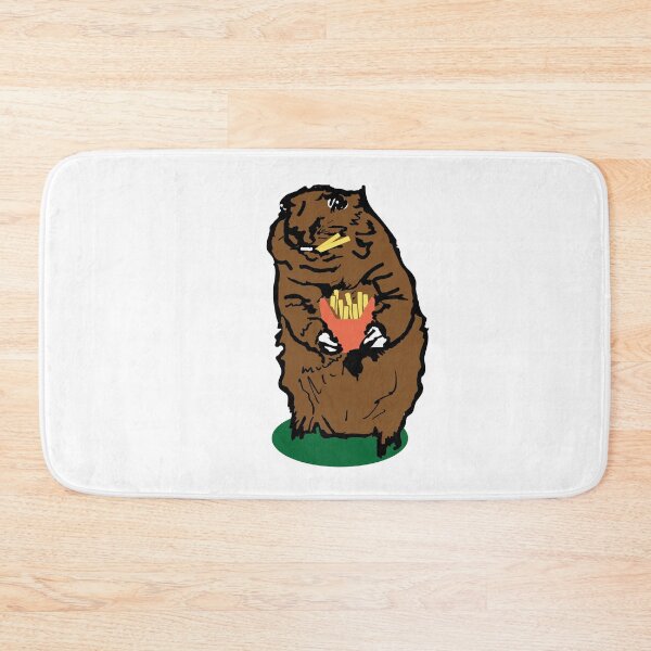 Item preview, Marmot with french fries designed and sold by Janinevsart.