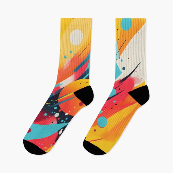 Item preview, Abstract Dreamscape - Surrealistic Shapes in Vivid Contrast Colors designed and sold by UrsaStick.