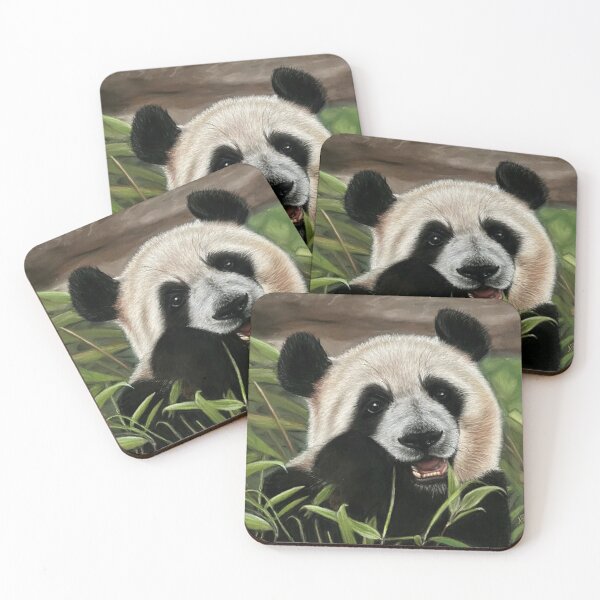 Item preview, Cute panda munching bamboo designed and sold by NathBros.