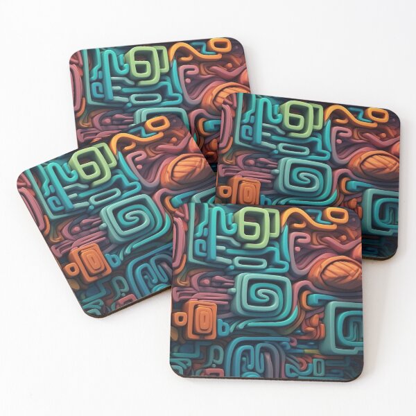 Item preview, Abstract Shapes - Colorful Sculptures with Deep Effects designed and sold by Piotrek0001.