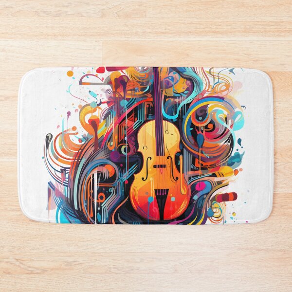 Item preview, Melodic Harmony - Double Bass in Vivid Contrast Colors designed and sold by UrsaStick.