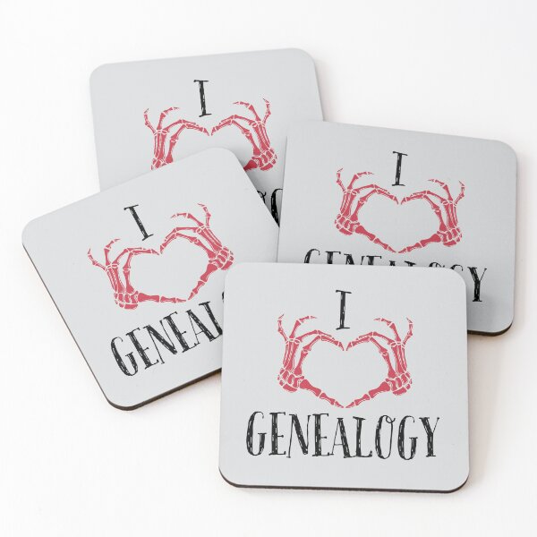 Item preview, I LOVE GENEALOGY, Simple symbolic sign designed and sold by Osobliwe.