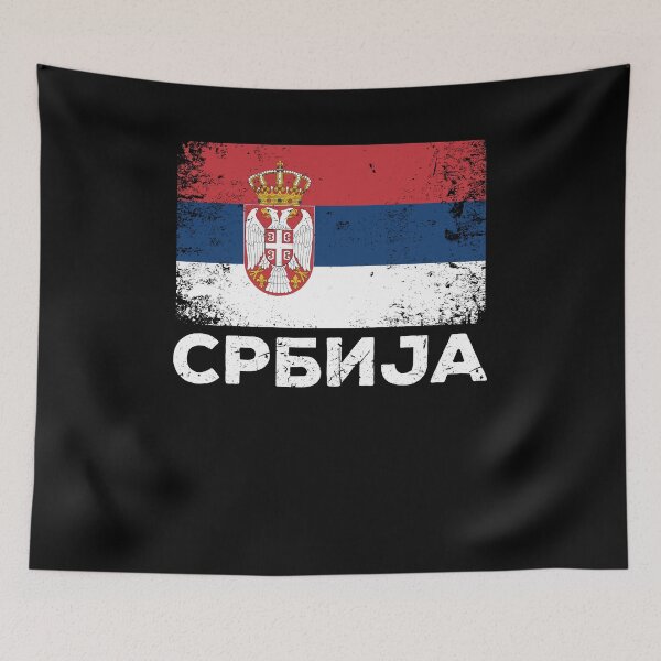 Item preview, Serbia Gift Srbija Serbian Flag Serbia designed and sold by Lenny Stahl.