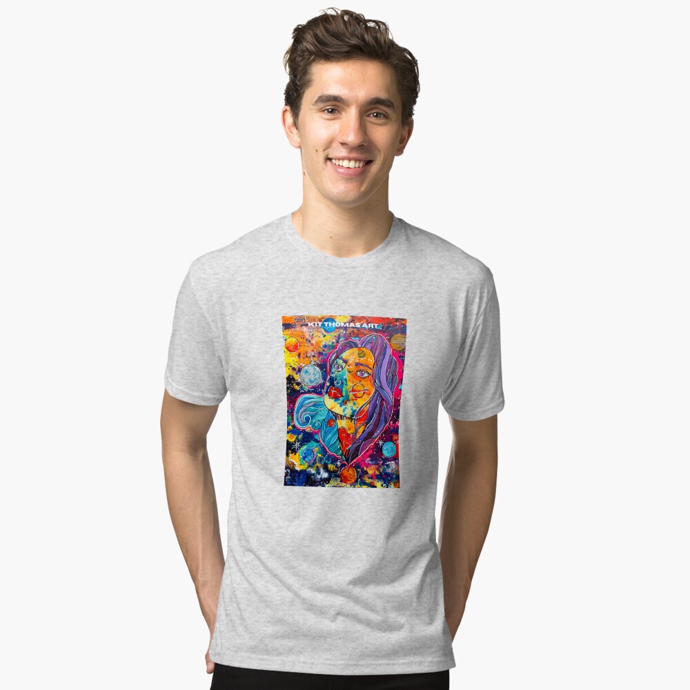 Item preview, Tri-blend T-Shirt designed and sold by kittthomasart.