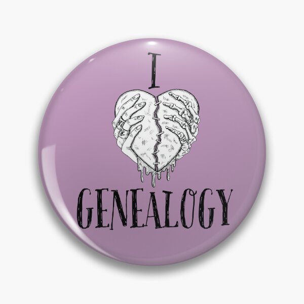 Item preview, I LOVE GENEALOGY, Simple symbolic sign designed and sold by Osobliwe.